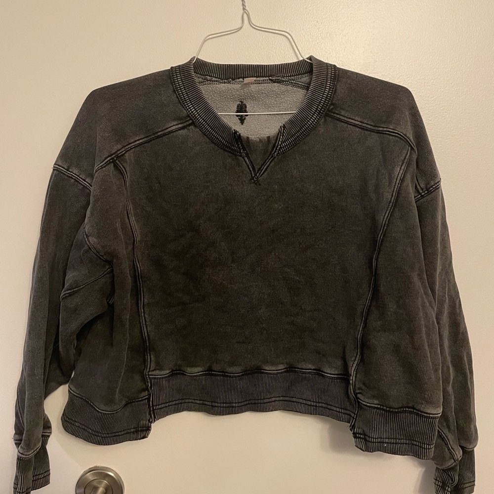 Washed Black Crewneck